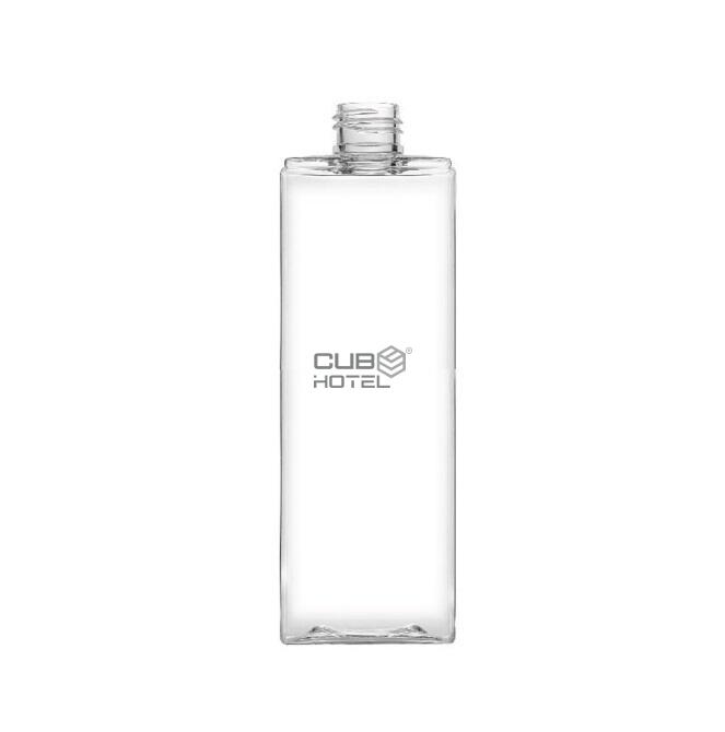 24un Frasco Vazio Quadrado Transparente 480ml